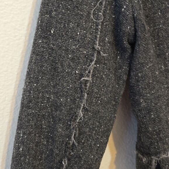 All Saints Wool Coat /Women gray Wool/angora blendTweed Jacket size me… - Picture 7 of 12